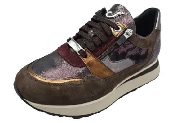 Elke_Suede_metal_Print_Brown