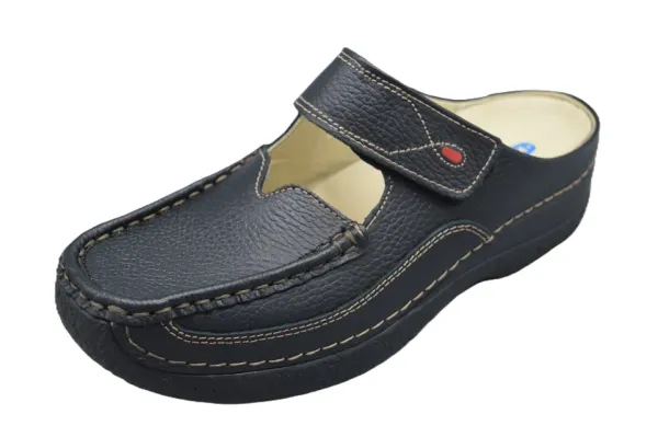 Roll_slipper_Printed_Leather_Black