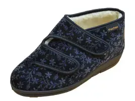Dames_Velcro_Blauw_zwart