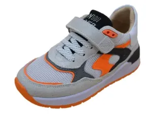 Trainer_Grijs_geel_wit